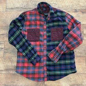 Men’s J.Crew Patchwork Flannel.